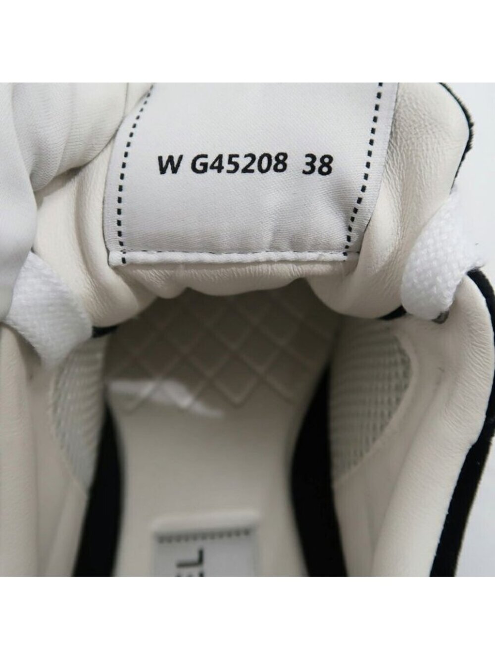 Chanel Suede Sneakers 38 Black Off White - Picture 9 of 10